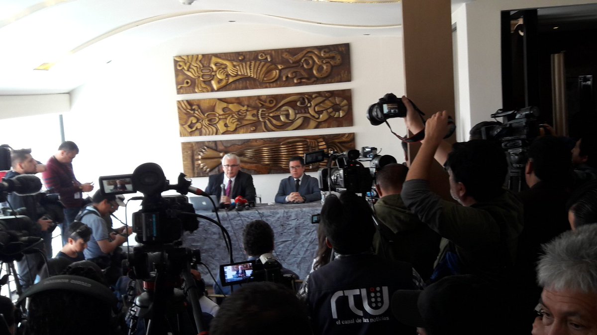 Press conference with Baltasar Garzón